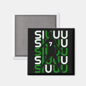 Siuuuu Funny Soccer Present For Soccer Lovers Fan  Magneet (Voorkant / Achterkant)