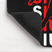 Siuuuu Funny Soccer Present For Soccer Lovers Fan Muismat (Hoek)