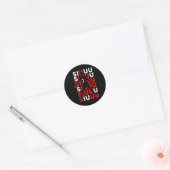 Siuuuu Funny Soccer Present For Soccer Lovers Fan  Ronde Sticker (Envelop)