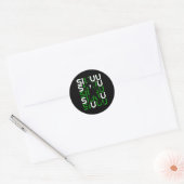 Siuuuu Funny Soccer Present For Soccer Lovers Fan Ronde Sticker (Envelop)