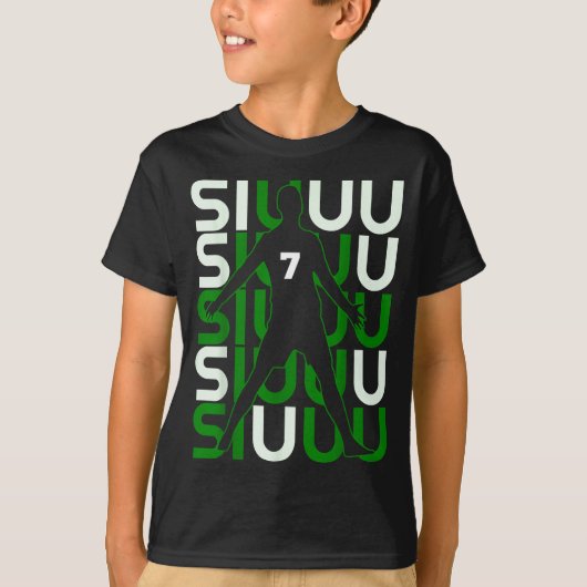 Siuuuu Funny Soccer Present For Soccer Lovers Fan  T-shirt (Voorkant)