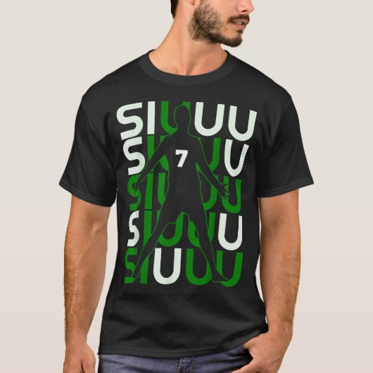 Siuuuu Funny Soccer Present For Soccer Lovers Fan  T-shirt (Voorkant)
