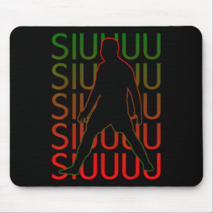 Siuuuu Grappig Voetbal Cadeau Voor Voetbal Fans Muismat