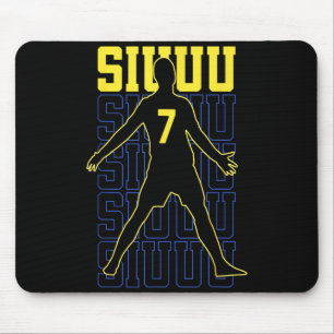 Siuuuu Grappig Voetbal Cadeau Voor Voetbal Fans Muismat