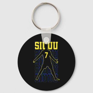 Siuuuu Grappig Voetbal Cadeau Voor Voetbal Fans Sleutelhanger