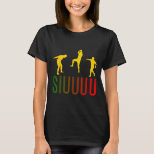 Siuuuu Grappige Voetbal Footbyll Jongens Mannen Vr T-shirt