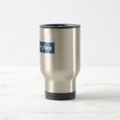 Siver Thermo Mok met gemodificeerde logo. (Center)