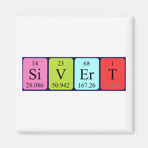 Sivert periodiek lijstnaammagneet magneet