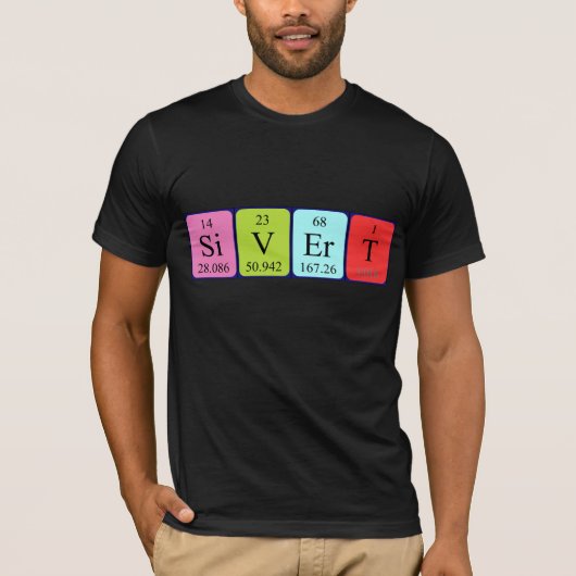 Sivert periodiek shirt van de lijstnaam (Voorkant)