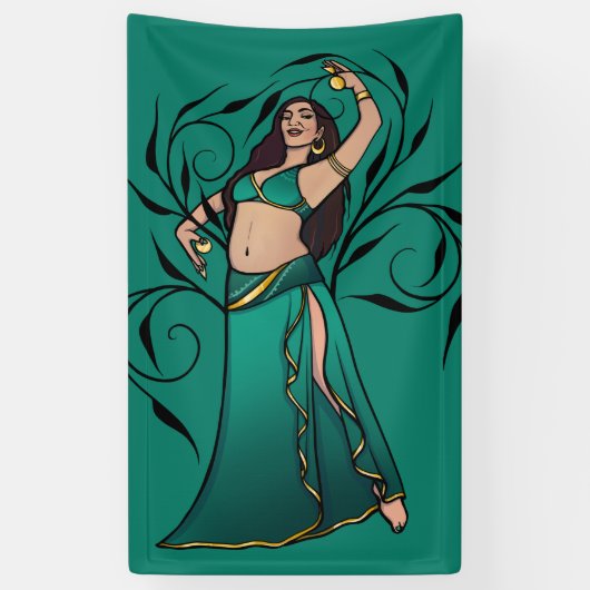 Sivoney Belly Dancer Goddess Spandoek (Verticaal)