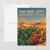 Siwa Oase Egypte Briefkaart (Voorkant / Achterkant)