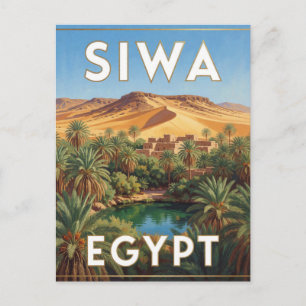 Siwa Oase Egypte Palm Woestijn Landschap Briefkaart