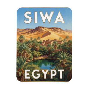 Siwa Oase Egypte Palm Woestijn Landschap Magneet