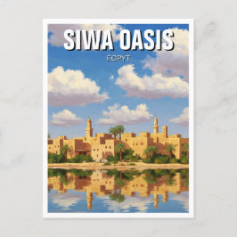 Siwa Oasis Egypt Travel Briefkaart