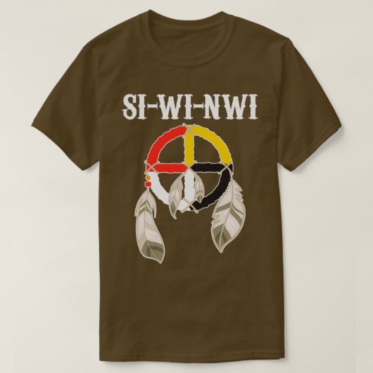 SIWINWI Shawnee Tribe Indiaanse Medi T-shirt (Design voorkant)