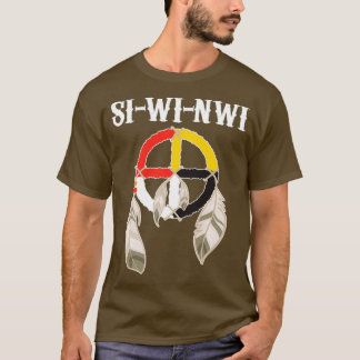 SIWINWI Shawnee Tribe Indiaanse Medi T-shirt