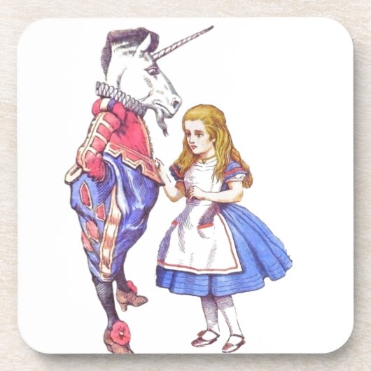 Six Alice in Wonderland onderzetters set (Voorkant)
