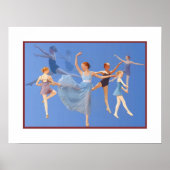 Six Ballerinas Dancing Poster (Voorkant)
