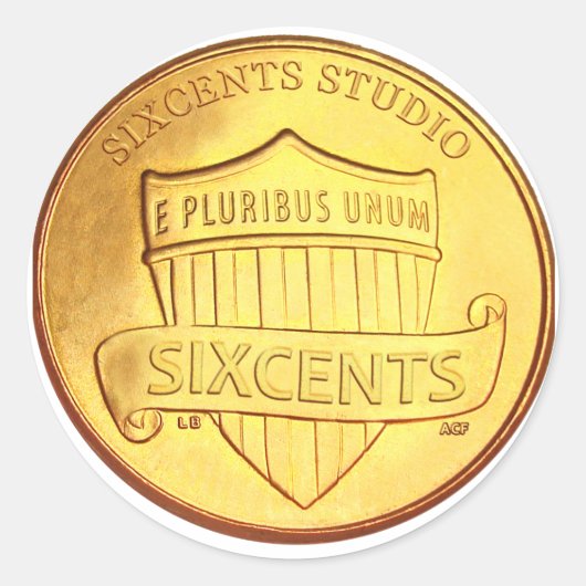 Six Cents Studio - Sticker (Voorkant)