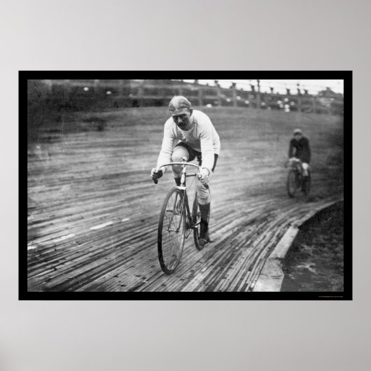 Six Day Bicycle Race 1909 Poster (Voorkant)