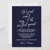 Six Feet Apart | Uitgestelde Huwelijksdatum Kaart (Voorkant)