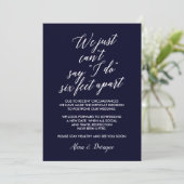 Six Feet Apart | Uitgestelde Huwelijksdatum Kaart (Staand voorkant)