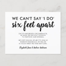Six Feet Apart Uitgestelde Wijziging Van Datum Tro