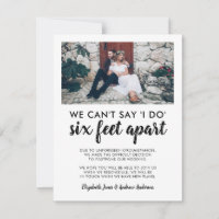 Six Feet Apart Uitgestelde Wijzigingsdatum Huwelij