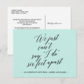 Six Feet Apart Verandering van plannen uitgesteld  Aankondigingskaart (Voorkant / Achterkant)