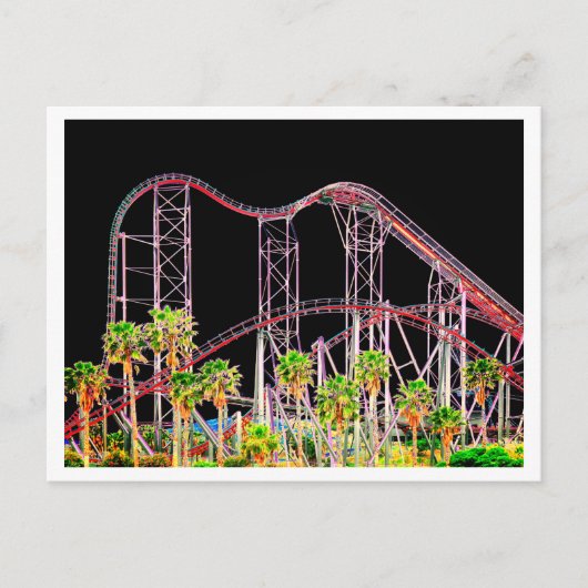 Six Flags Magic Mountain Briefkaart (Voorkant)
