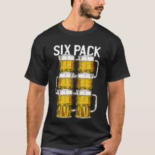 Six Funny Check My 6 Beer Abs Hilarious Fitne T-shirt