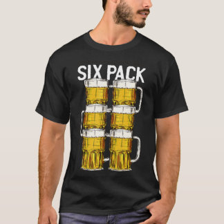 Six Funny Check My 6 Beer Abs Hilarious Fitne T-shirt