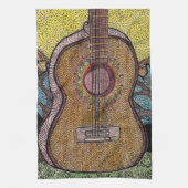#Six Guitar Dish Towel Design Theedoek (Verticaal)