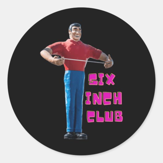 Six Inch Club Sticker (Voorkant)