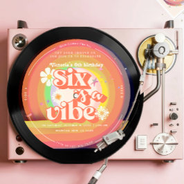 SIX is een Vibe Groovy Retro Sunshine Rainbow Dais Kaart