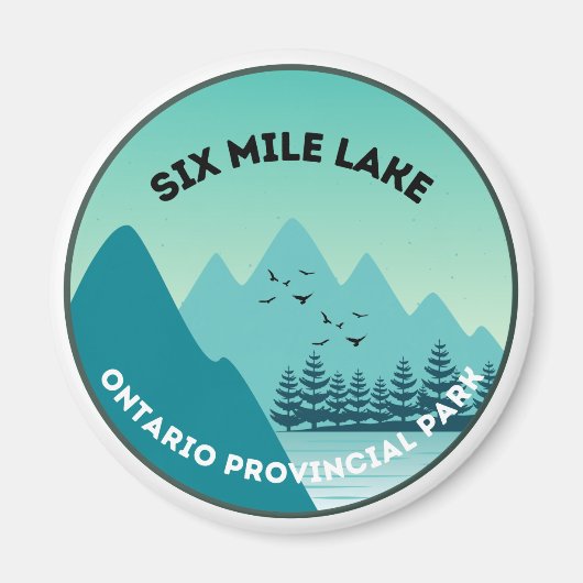 Six Mile Lake Ontario Provincial Park Magnet (Voorkant)