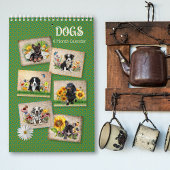 Six Month Calendar Dogs in Flowers Kalender