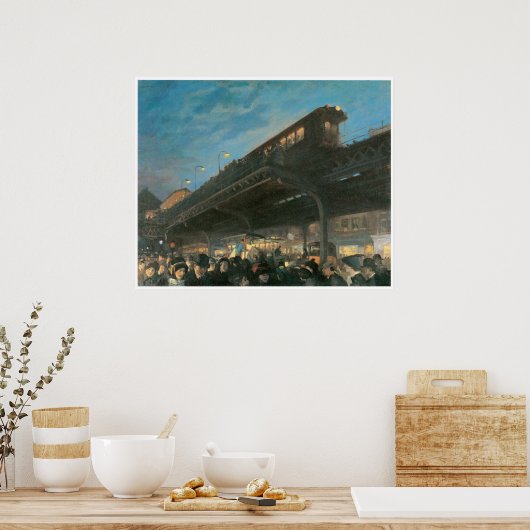 Six O'Clock, c.1912 John Sloan Poster (Keuken)