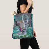 Six of Wands Tarot Fantasy Art beroemd gemaakt doo Tote Bag (Dichtbij)
