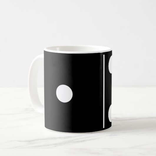 Six One Black Domino-Mok Koffiemok (Voorkant links)