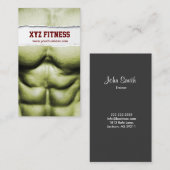 Six Pack Abs Fitness Ripped Visitekaartje (Voorkant / Achterkant)