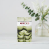Six Pack Abs Fitness Ripped Visitekaartje (Staand voorkant)