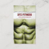 Six Pack Abs Fitness Ripped Visitekaartje (Voorkant)