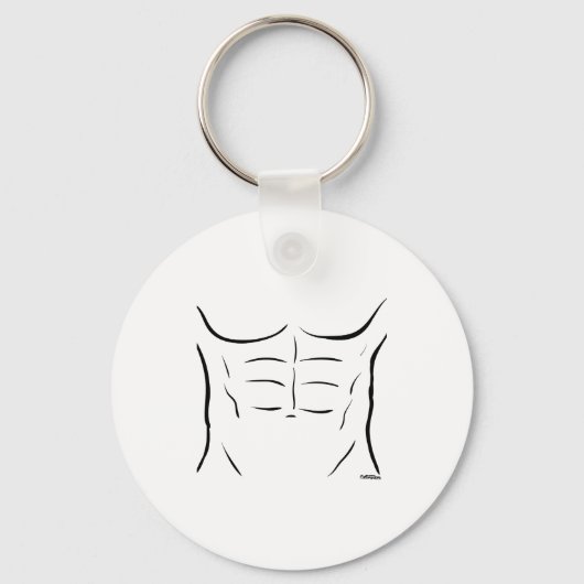 Six Pack Abs  Sleutelhanger (Voorkant)