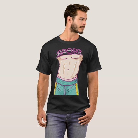 Six Pack ABS T-shirt (Voorkant volledig)