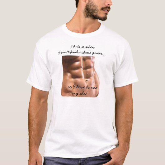 "Six Pack Abs" T-Shirt - (Voorkant)