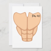 Six Pack Ik ben 40th Birthday Funny Mannen Kaart (Voorkant)