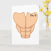 Six Pack I'm 13th Birthday Funny Boy Kinder Kaart (Gele Bloem)