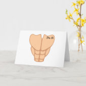 Six Pack I'm 65th Birthday Funny Mannen Kaart (Gele Bloem)