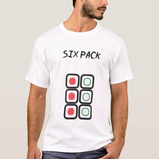 Six Pack T-shirt (Voorkant)